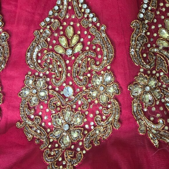 Anarkali (Pink-Red/Black) - Picture 7 of 7
